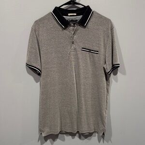 Denim & Flower Mens Size Medium Polo Shirt